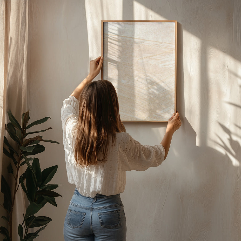 Abstract desert structure mural Poster och Canvastavla