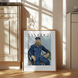 Portrait of the Postman Joseph Roulin (1888) Poster och Canvastavla