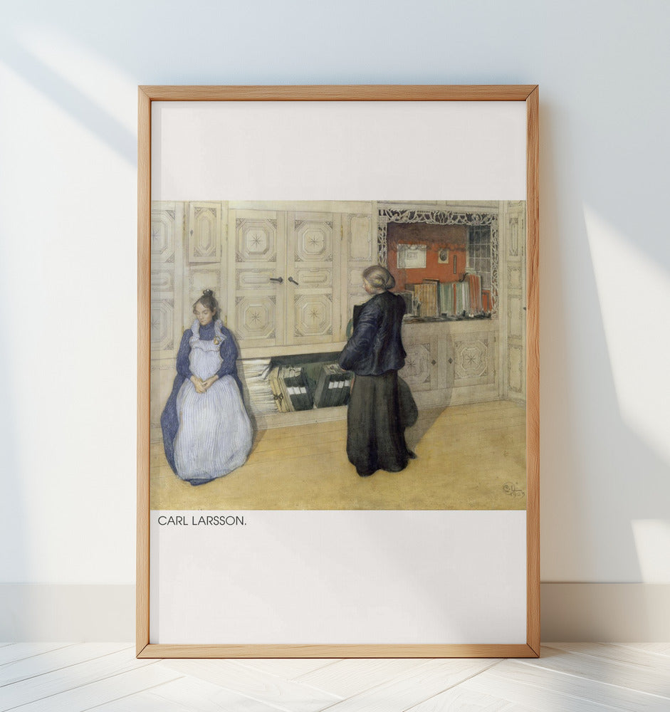 Carl Larsson, Mother and Daughter, 1903, Watercolour 1 Poster och Canvastavla