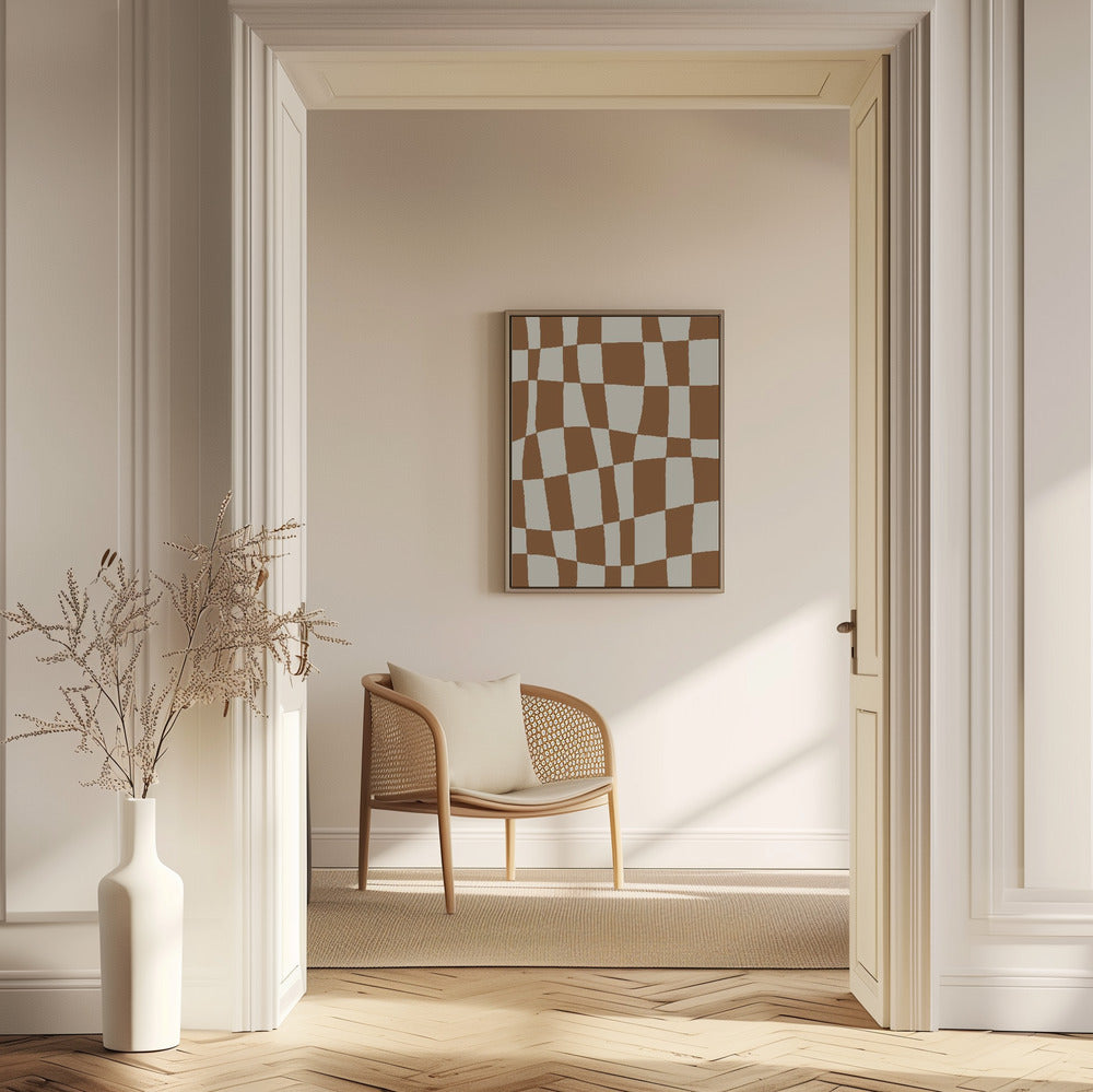Minimal Checkerboard Poster och Canvastavla