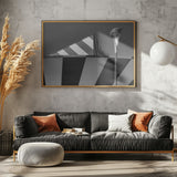 The lantern against black and white Poster och Canvastavla