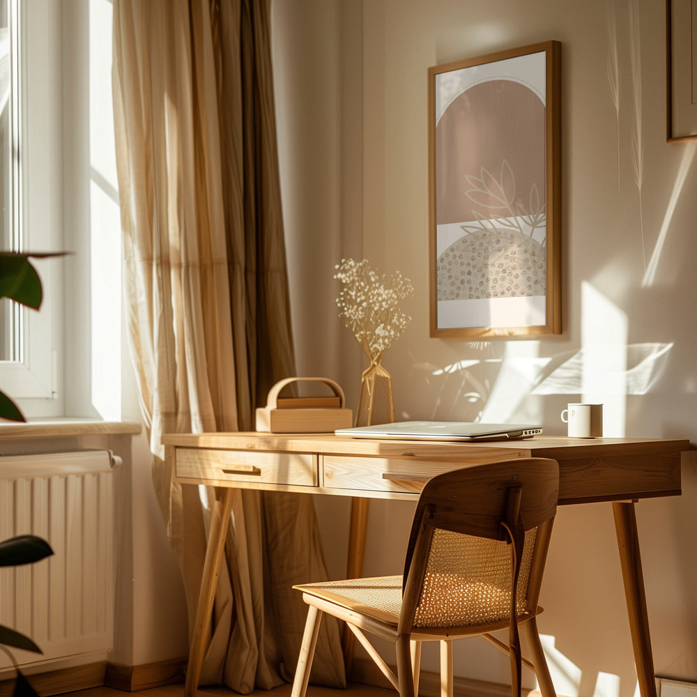 Boho Beige 1 Poster och Canvastavla