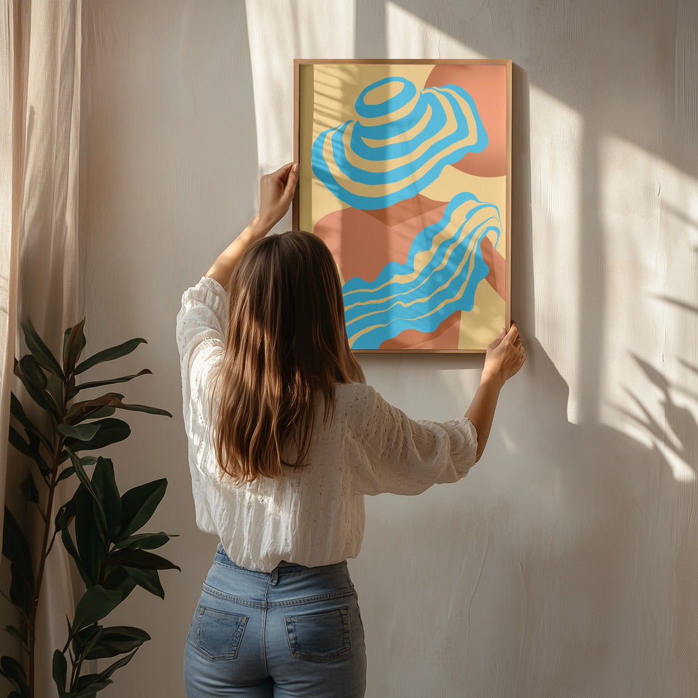 The Blue Sarong Poster och Canvastavla