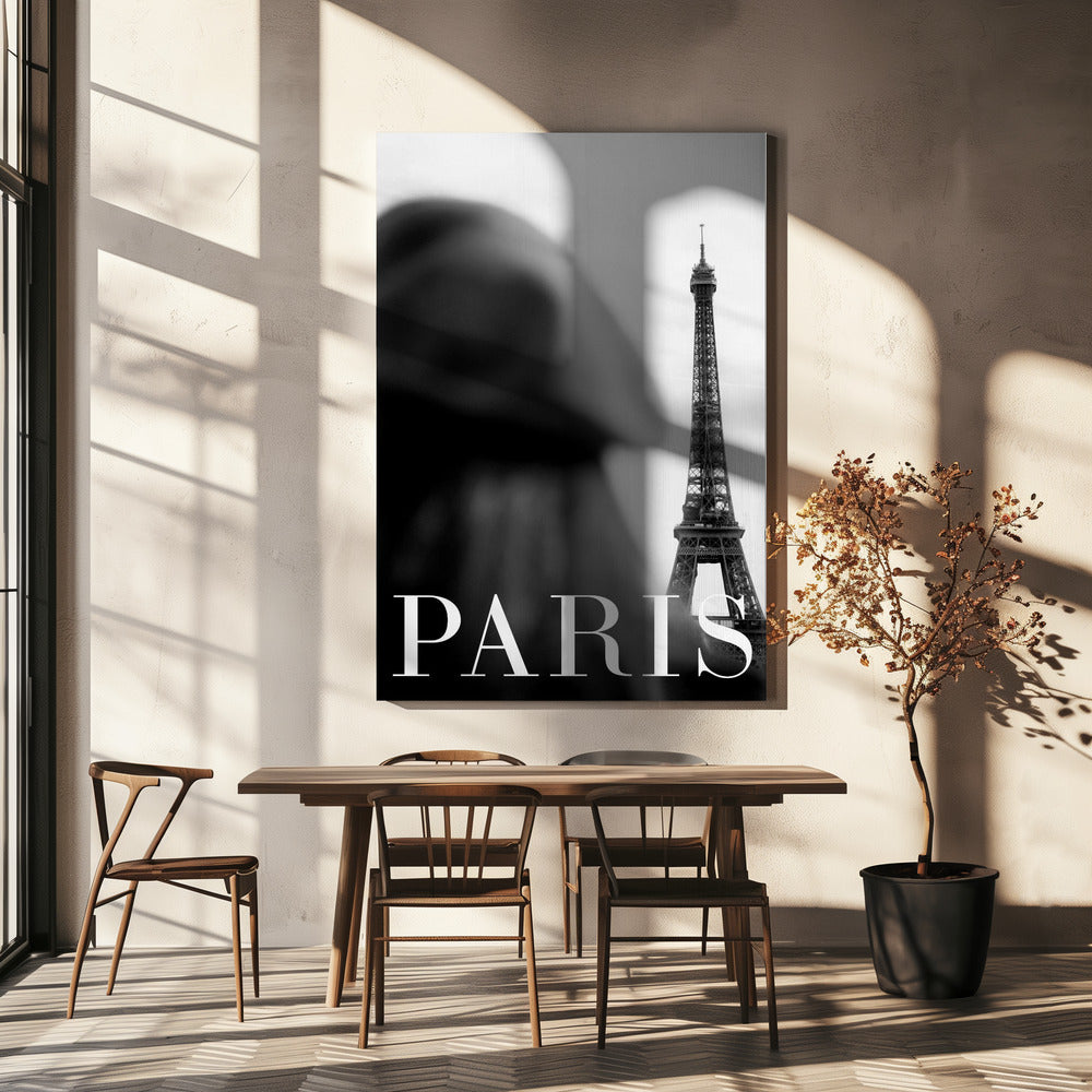 Paris Text 4 Poster och Canvastavla