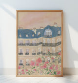 Sunset Over Paris 70x100 Poster och Canvastavla