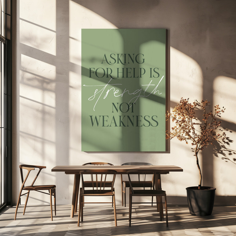 Asking Help Poster och Canvastavla