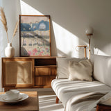 Sunset Over Paris 70x100 Poster och Canvastavla