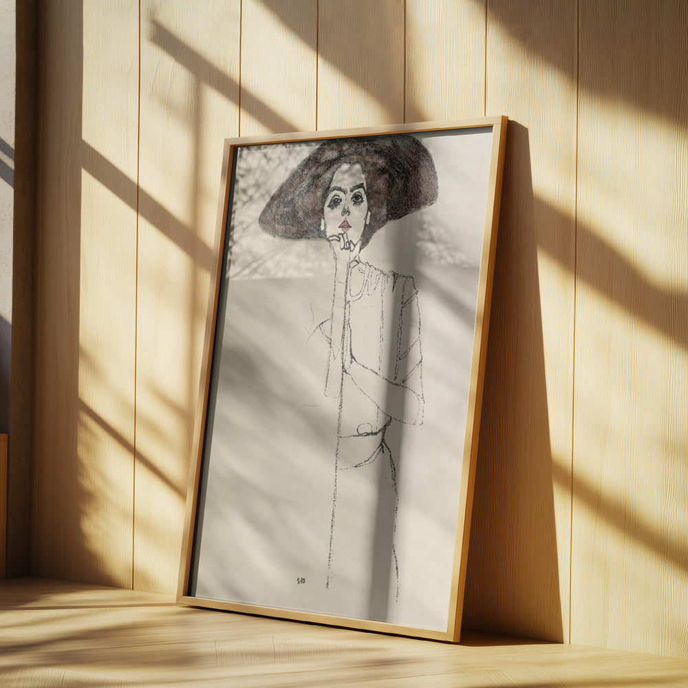 Portrait of a Woman 1910 Poster och Canvastavla