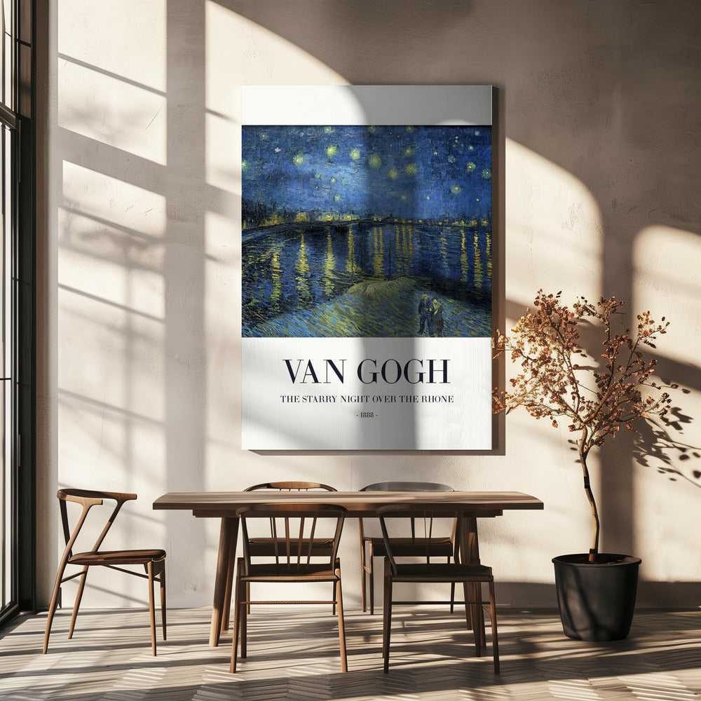 The Starry Night Over The Rhone Poster och Canvastavla