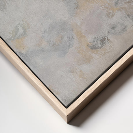 Coastal Misty Abstract Painting Poster och Canvastavla