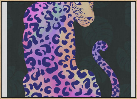Iridescent Leopard Poster och Canvastavla