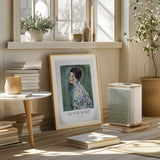 Porträt Einer Dame (1916–1917) Poster Poster och Canvastavla