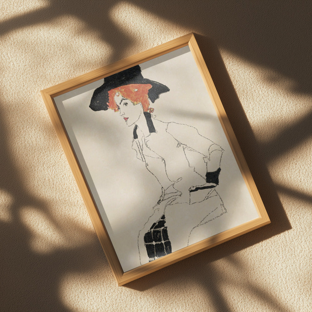 Portrait of a Woman 1910 Poster och Canvastavla