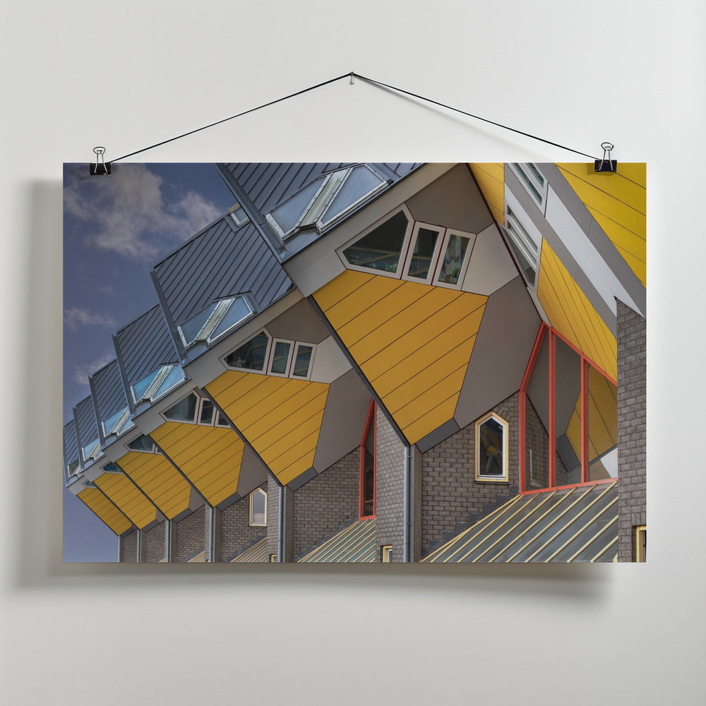 The cubes in row Poster och Canvastavla