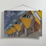 The cubes in row Poster och Canvastavla