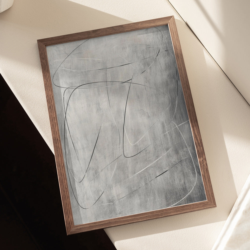 Gray Context II Poster och Canvastavla