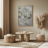 Sady painterly florals in green Poster och Canvastavla