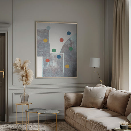 Retro Dots No.1 Poster och Canvastavla