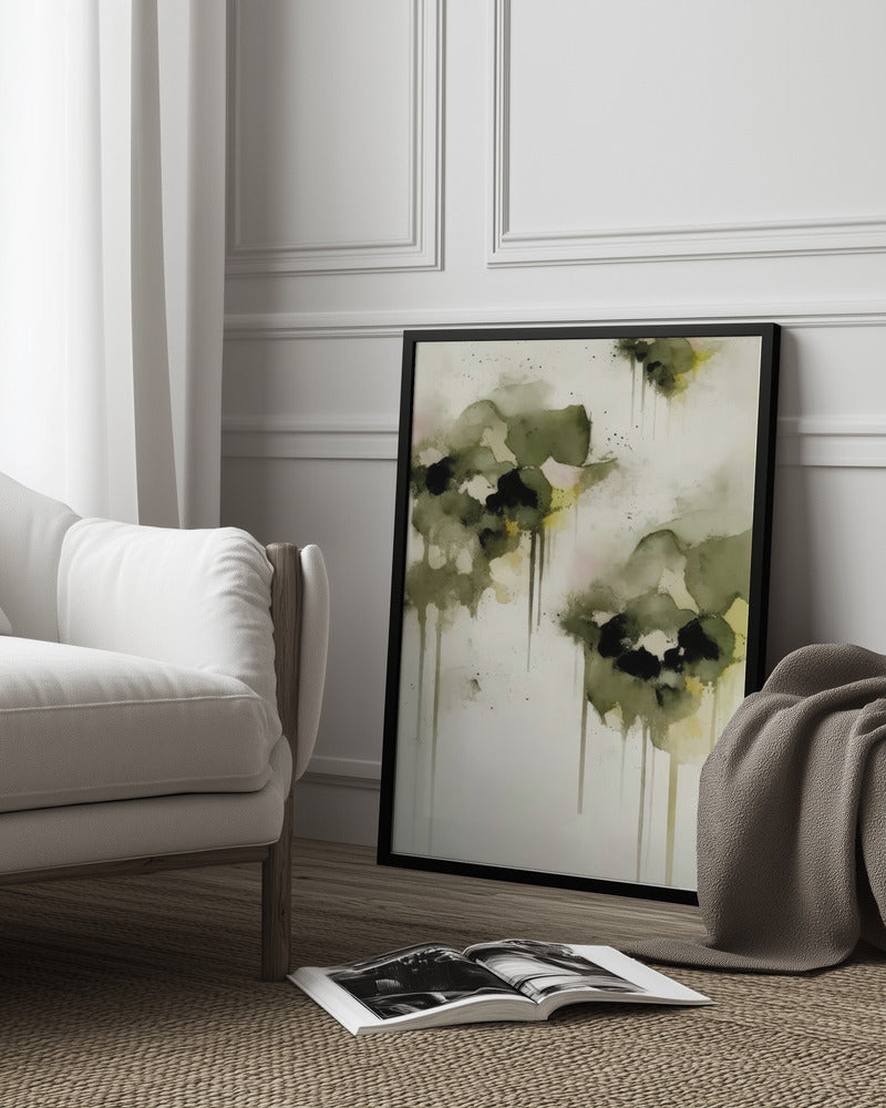 Greenpansies Poster och Canvastavla