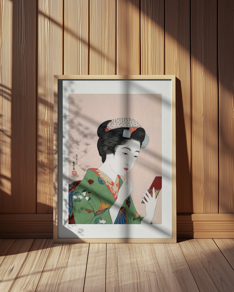 Woman Applying Rouge (1920) Poster och Canvastavla