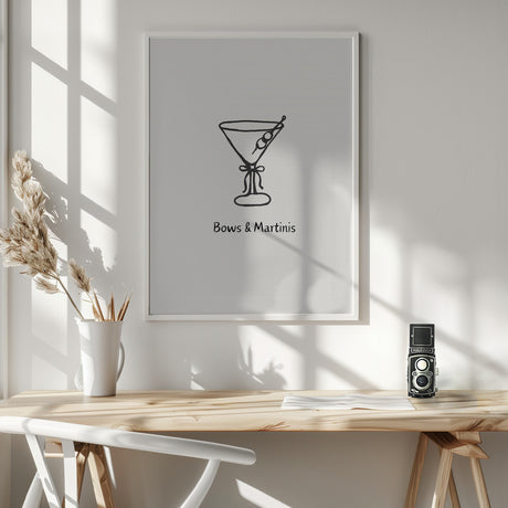 Bows & Martinis Poster och Canvastavla