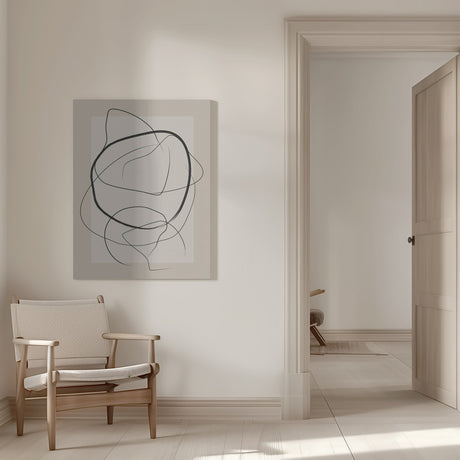 Soft Abstract Lines Art Poster och Canvastavla