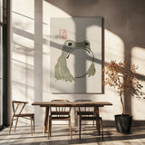 Grumpy Frog I Poster och Canvastavla