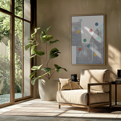 Retro Dots No.1 Poster och Canvastavla