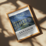 The Starry Night Over The Rhone Poster och Canvastavla