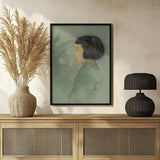 Young Woman In Profile Poster och Canvastavla