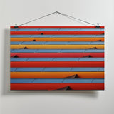 Colour Stripes Poster och Canvastavla