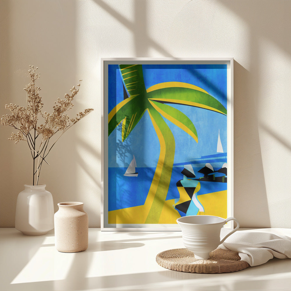 Tahiti, 1952 Poster och Canvastavla