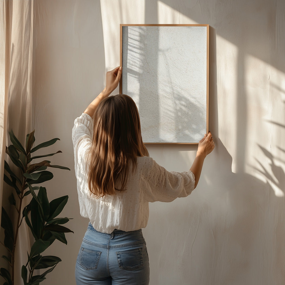 Beige Texture IV Poster och Canvastavla