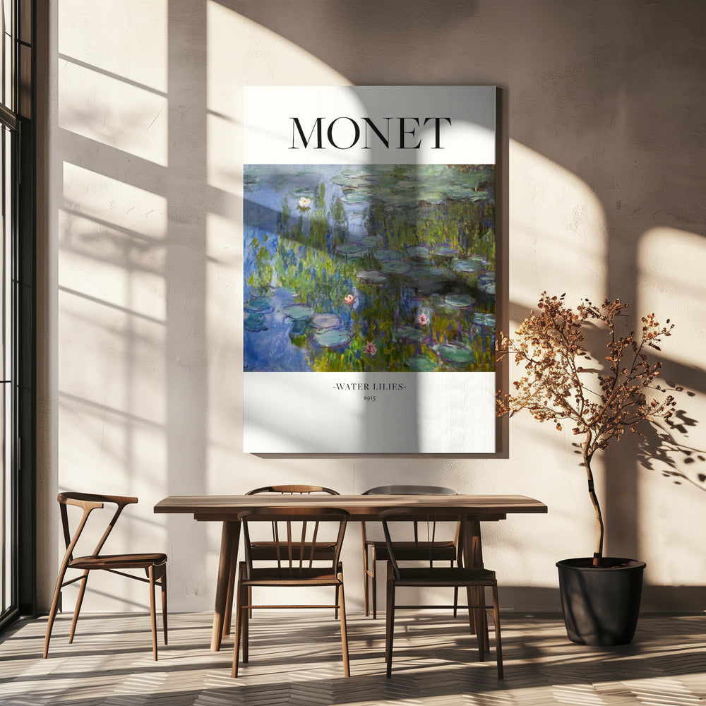 Water Lilies 1915 Poster och Canvastavla