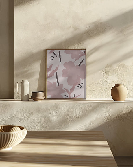 Flowers Red Poster och Canvastavla