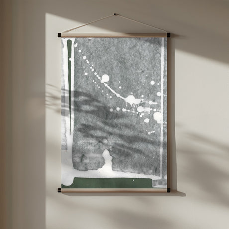 Tension fields 2 Abstract painting 18 green mural Poster och Canvastavla