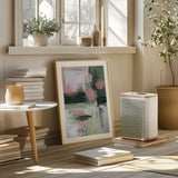 Pink On Green 3 Poster och Canvastavla