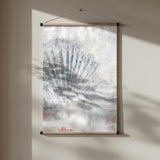 Abstract shell painting natural structure mural Poster och Canvastavla