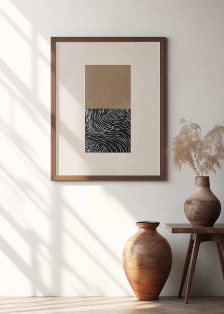 White Wave Art No.1 Poster och Canvastavla