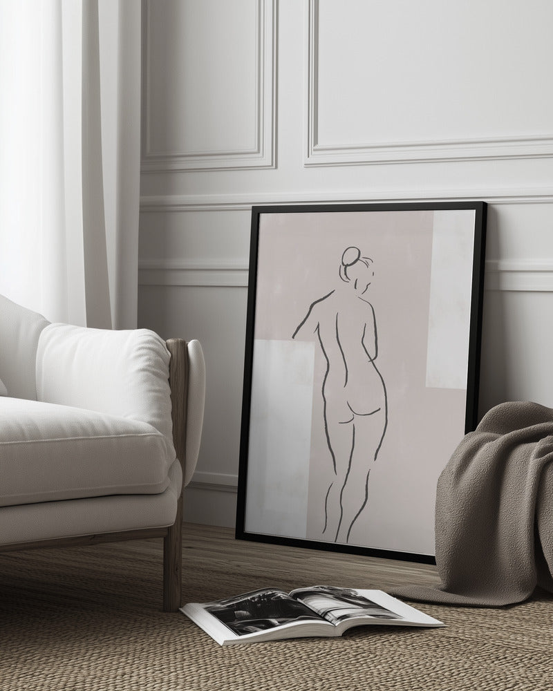 Woman in Studio Poster och Canvastavla