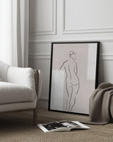 Woman in Studio Poster och Canvastavla
