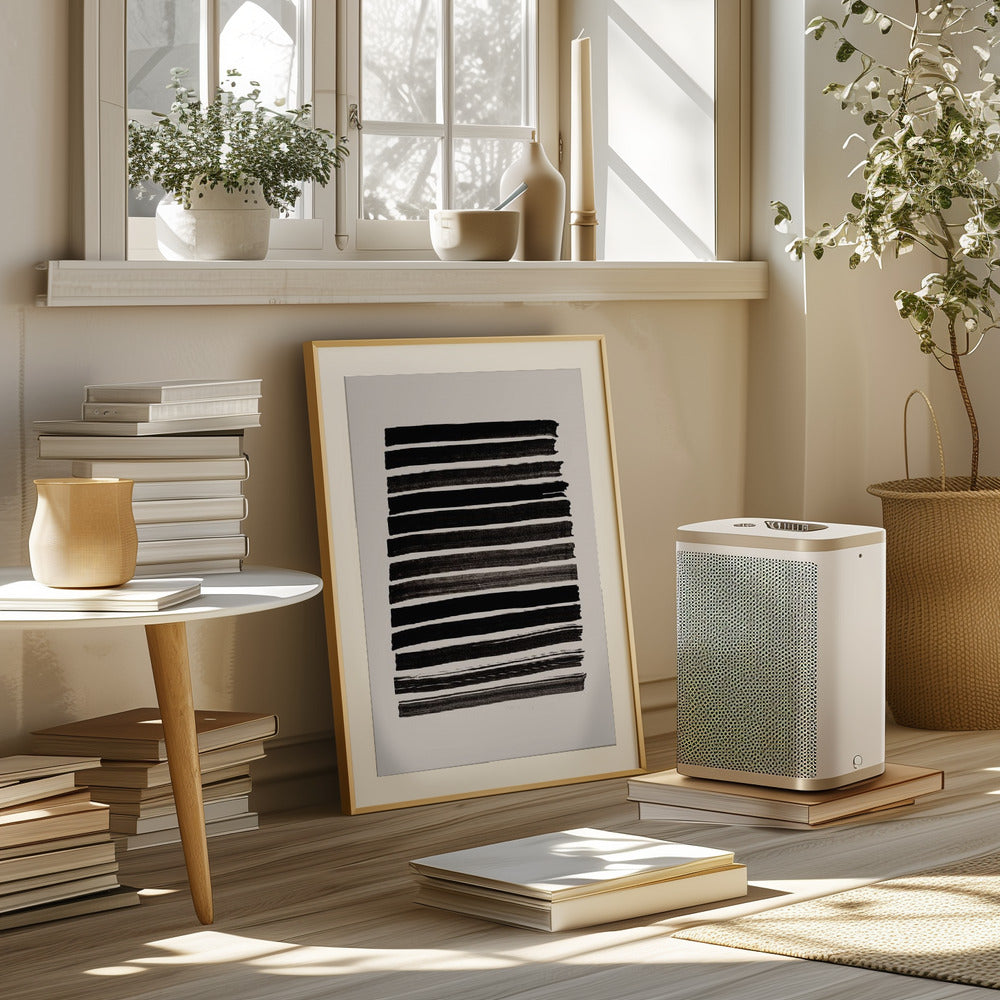 Stripes_Beige Poster och Canvastavla