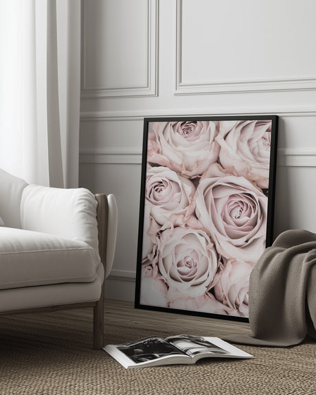 Pink Roses No 01 Poster och Canvastavla
