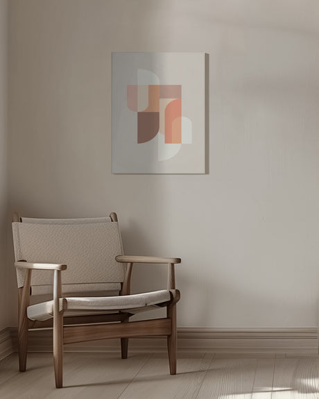 Retro Geometric III Poster och Canvastavla