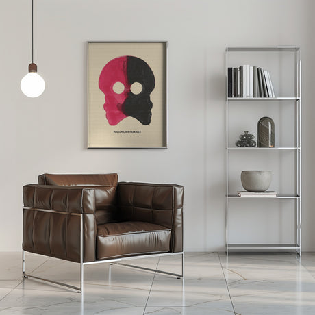 Hallonlakritsskalle Poster och Canvastavla