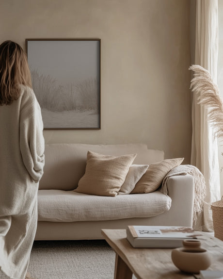Dunes Grass Beige Poster och Canvastavla