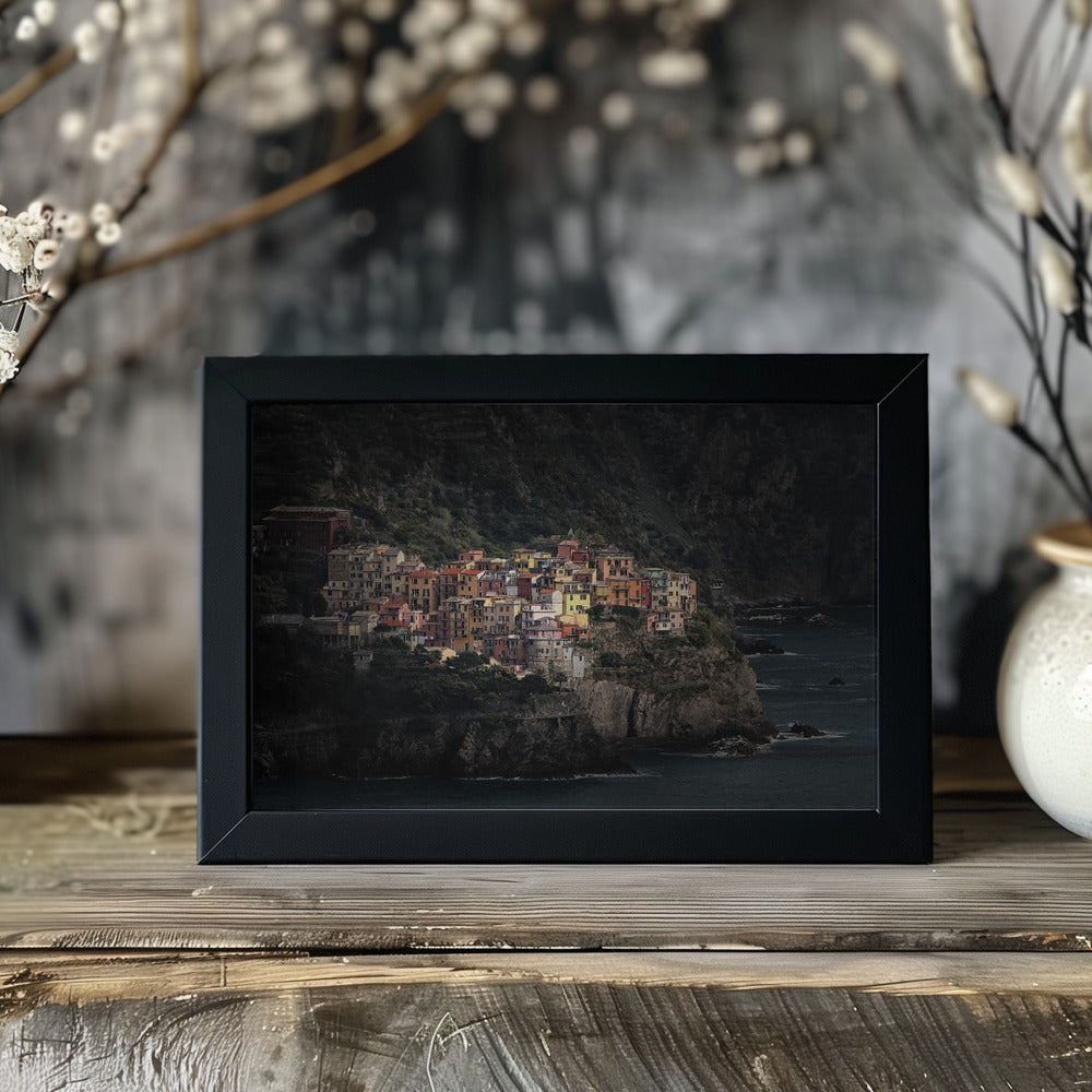 Spotlighted Manarola Poster och Canvastavla