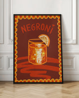 Cocktail Negroni Poster och Canvastavla
