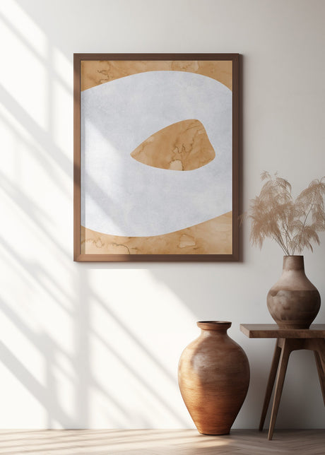 Abstract Lake Crater view Poster och Canvastavla