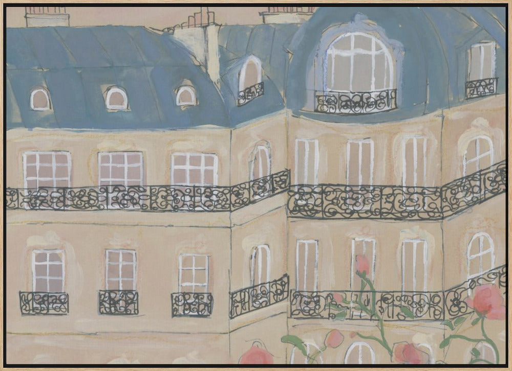 Sunset Over Paris 70x100 Poster och Canvastavla